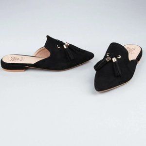 BEAST FASHION Tasseled Suede Mules